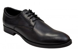 Pantofi barbati office, eleganti din piele naturala, Negru, TEST69N